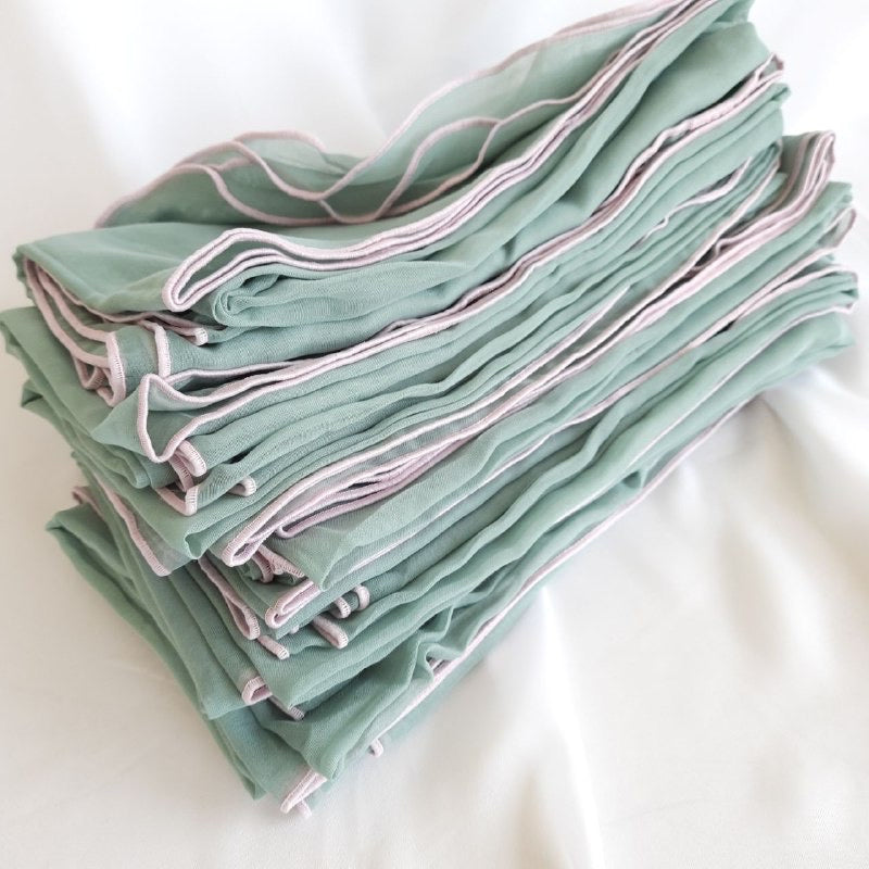 Tudung Bawal Maira Ruffle - Green Lily