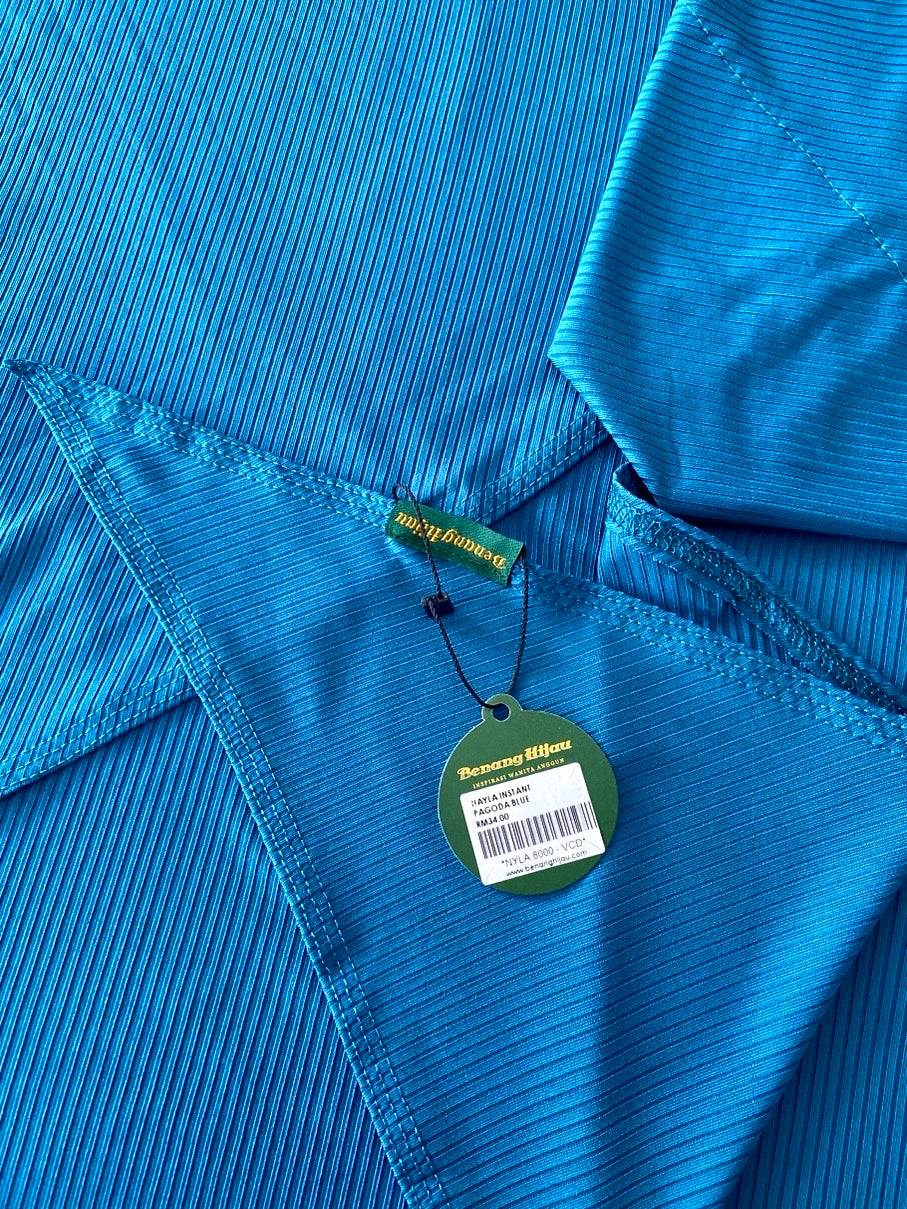 Tudung Instant Nayla - 86 Pagoda Blue