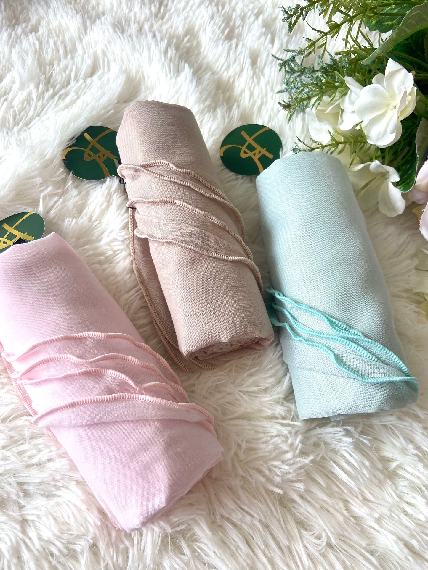 Tudung Bawal Nisa Ruffle - 69 Hushed Green