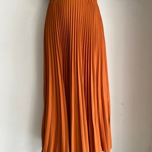 Aria Pleated Skirt - 13 Burnt Orange