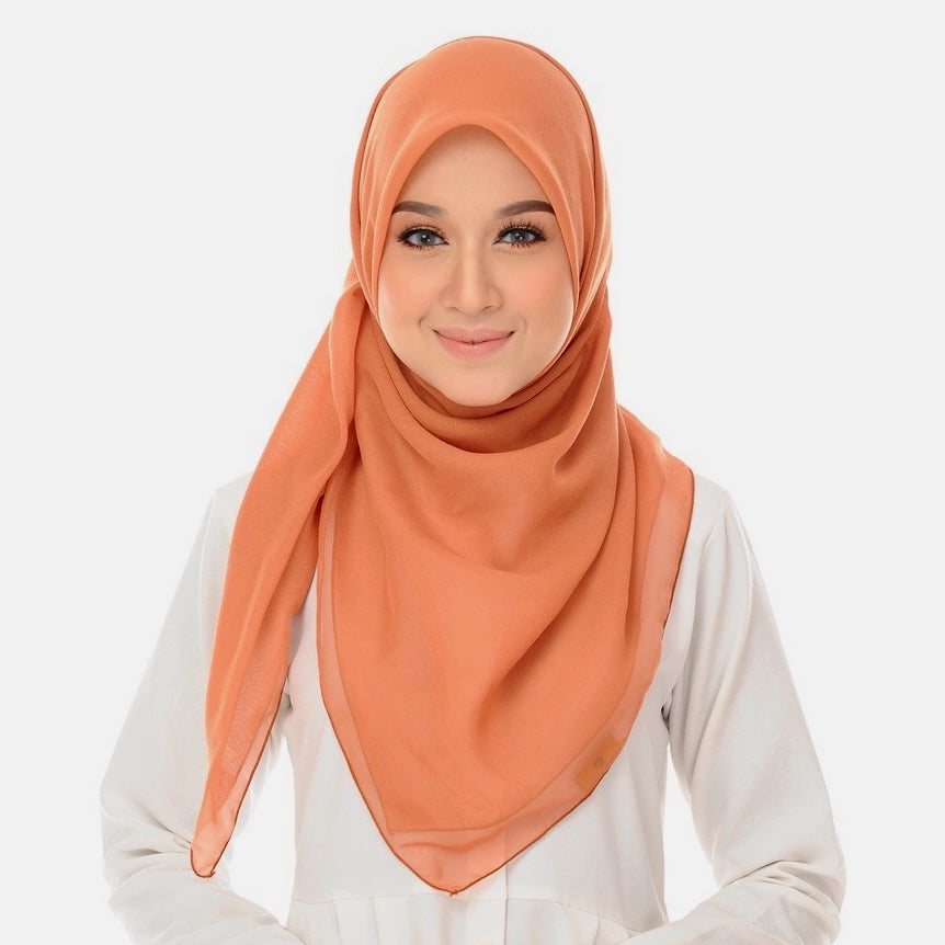 Tudung Bawal Maira Square - Almond