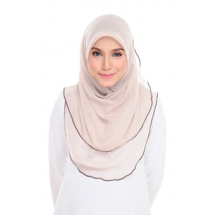 Tudung Bawal Maira Ruffle - Light Shades