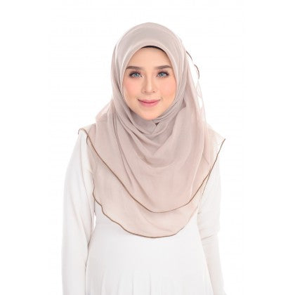 Tudung Bawal Maira Ruffle - Light Shades