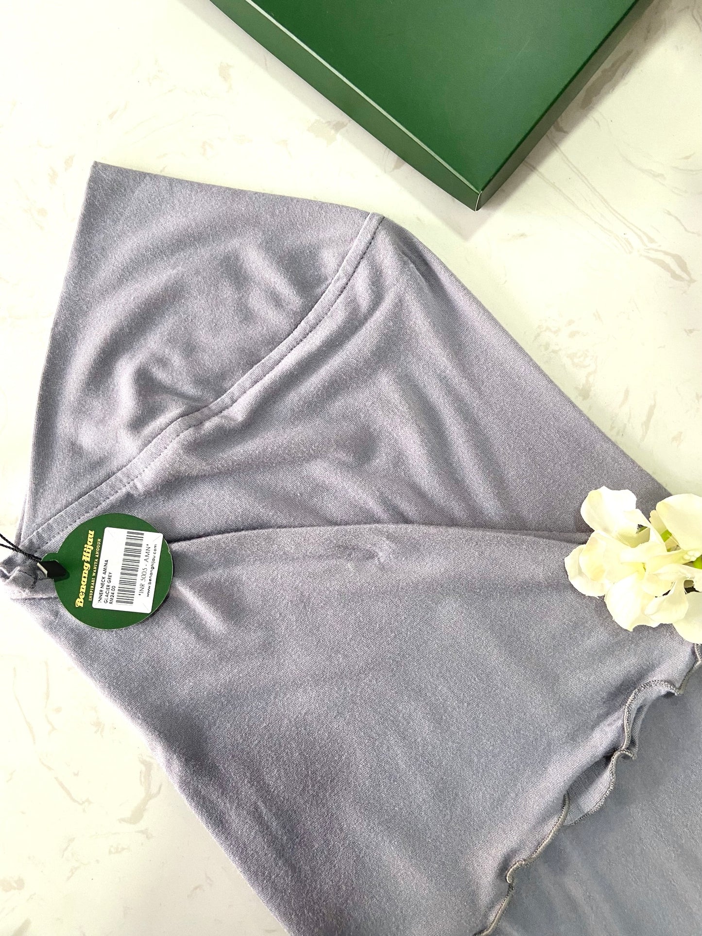Inner Neck Amina - 22 Glacier Grey