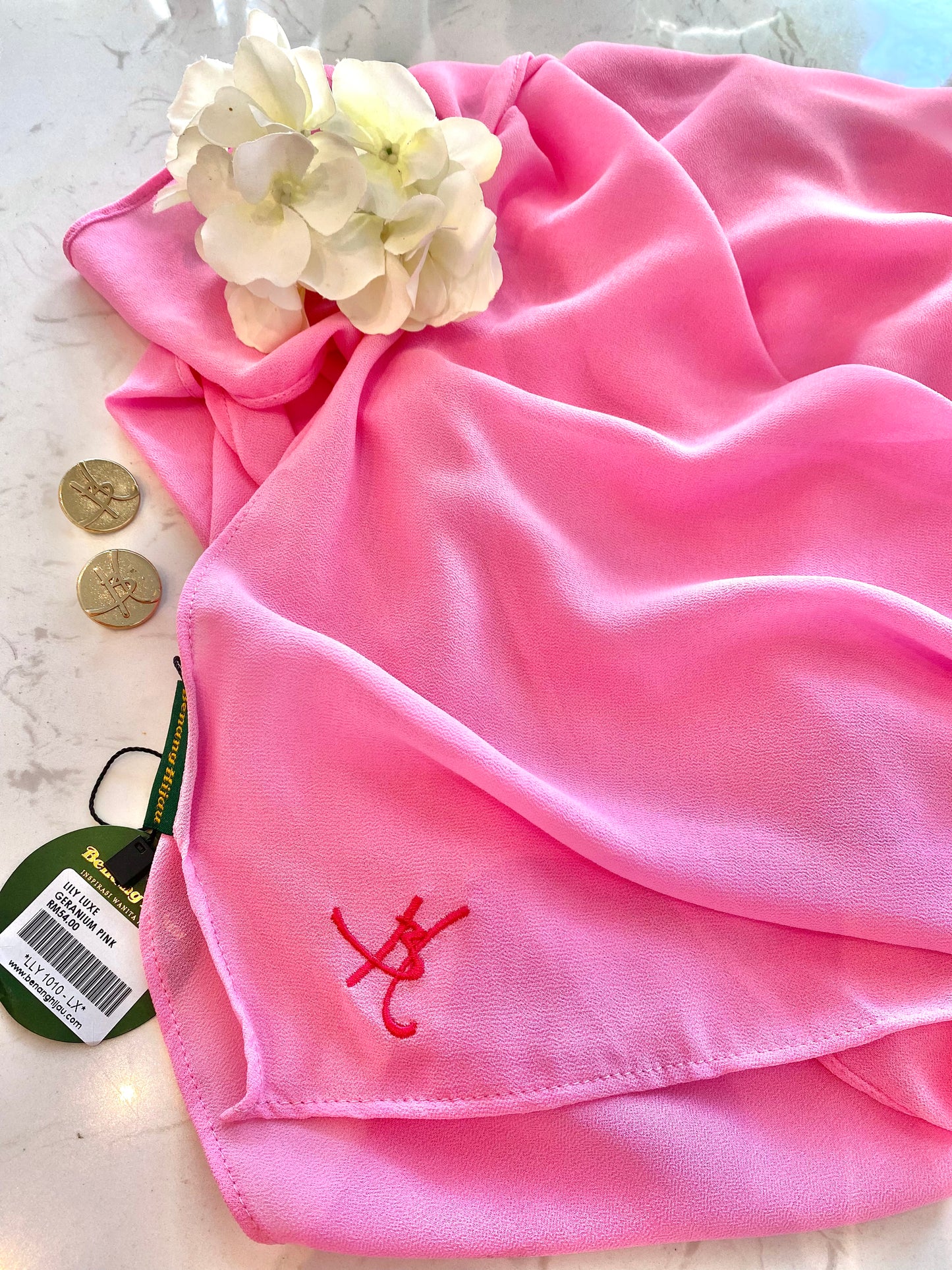 Instant Shawl Lily Luxe - 28 Geranium Pink
