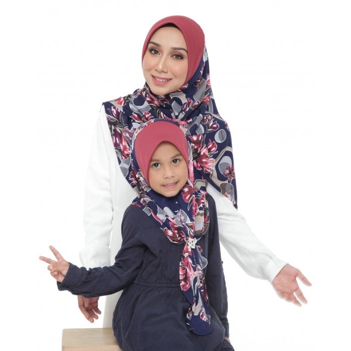 29 Tudung Instant Raisya - Dark Blue