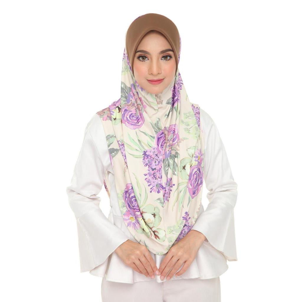 Tudung Sarung Aisya - 10 Thistle Rose L