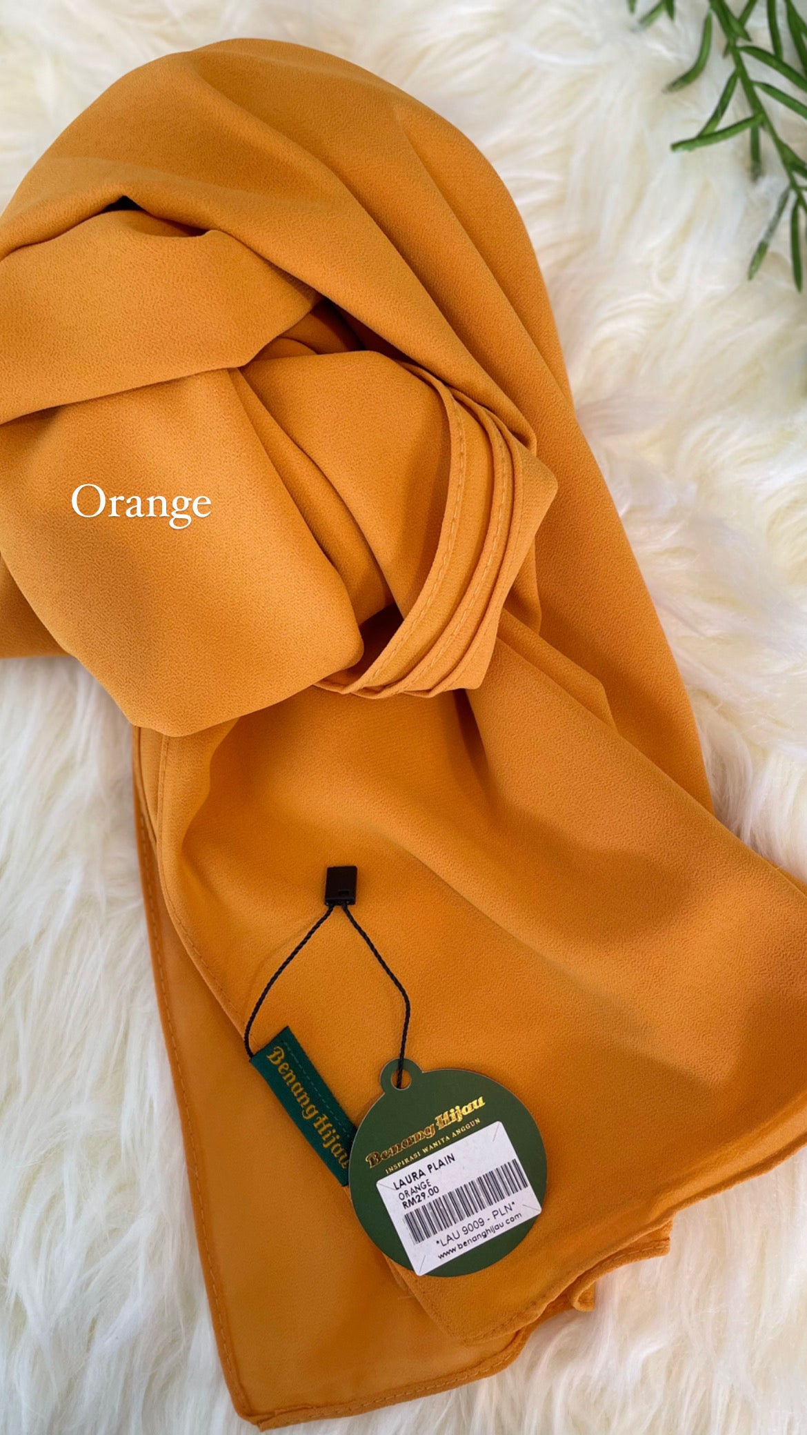 Laura Long Shawl - 15 Orange