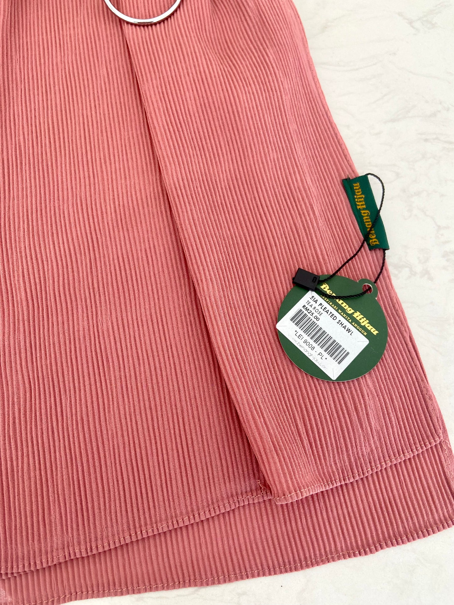 Leia Pleated Shawl - 26 Tea Rose