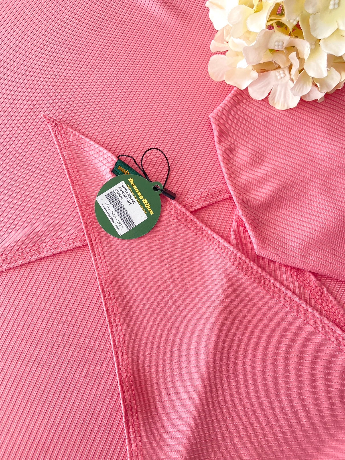 Tudung Instant Nayla - Salmon Rose