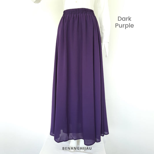 Alin Flowy Skirt - 39 Dark Purple