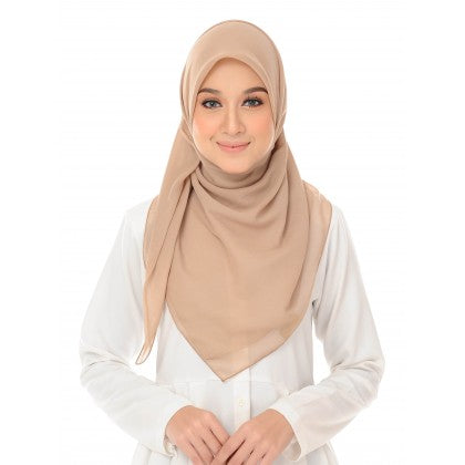 Tudung Bawal Maira Square - Sandy Shades