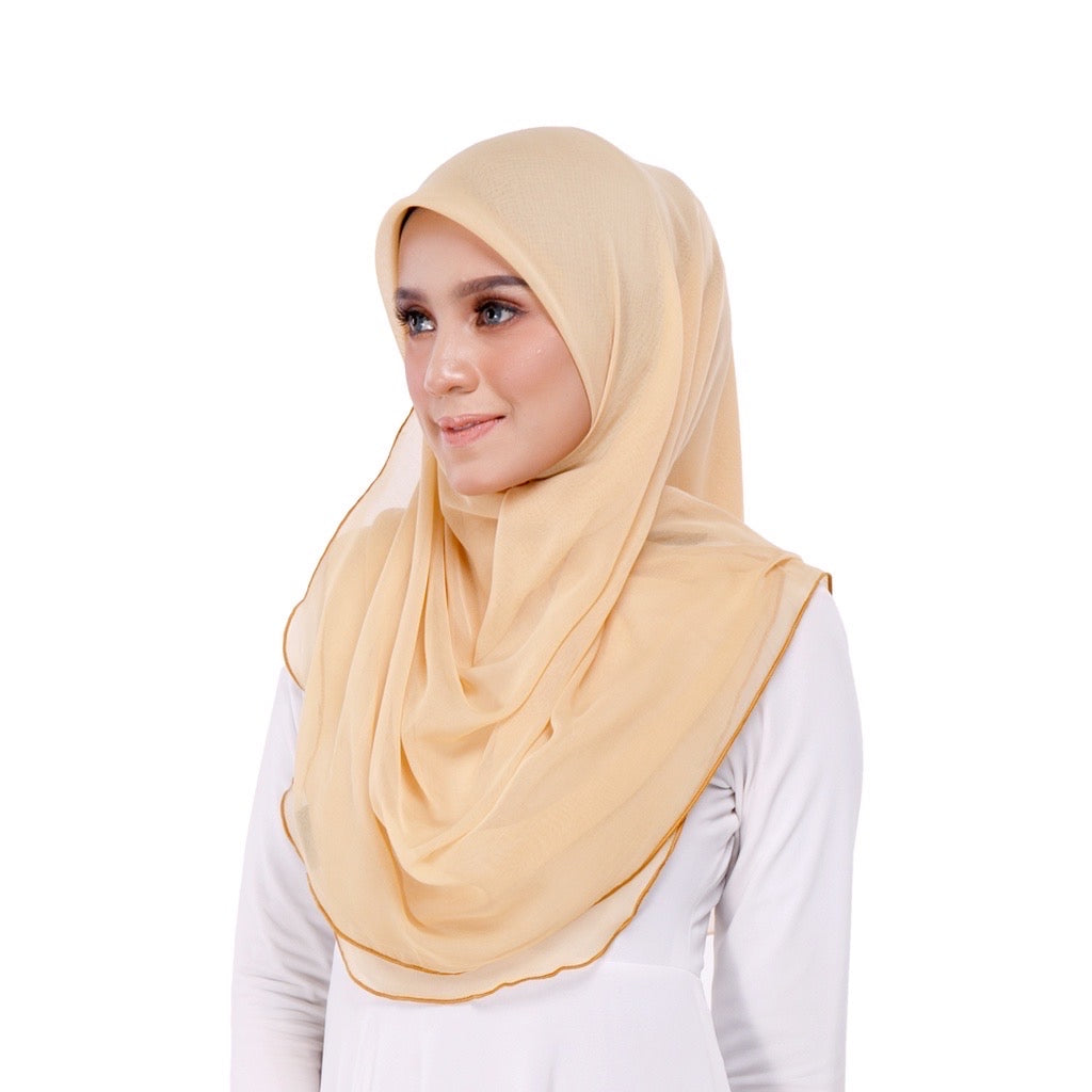 Tudung Bawal Maira Ruffle - Jojoba