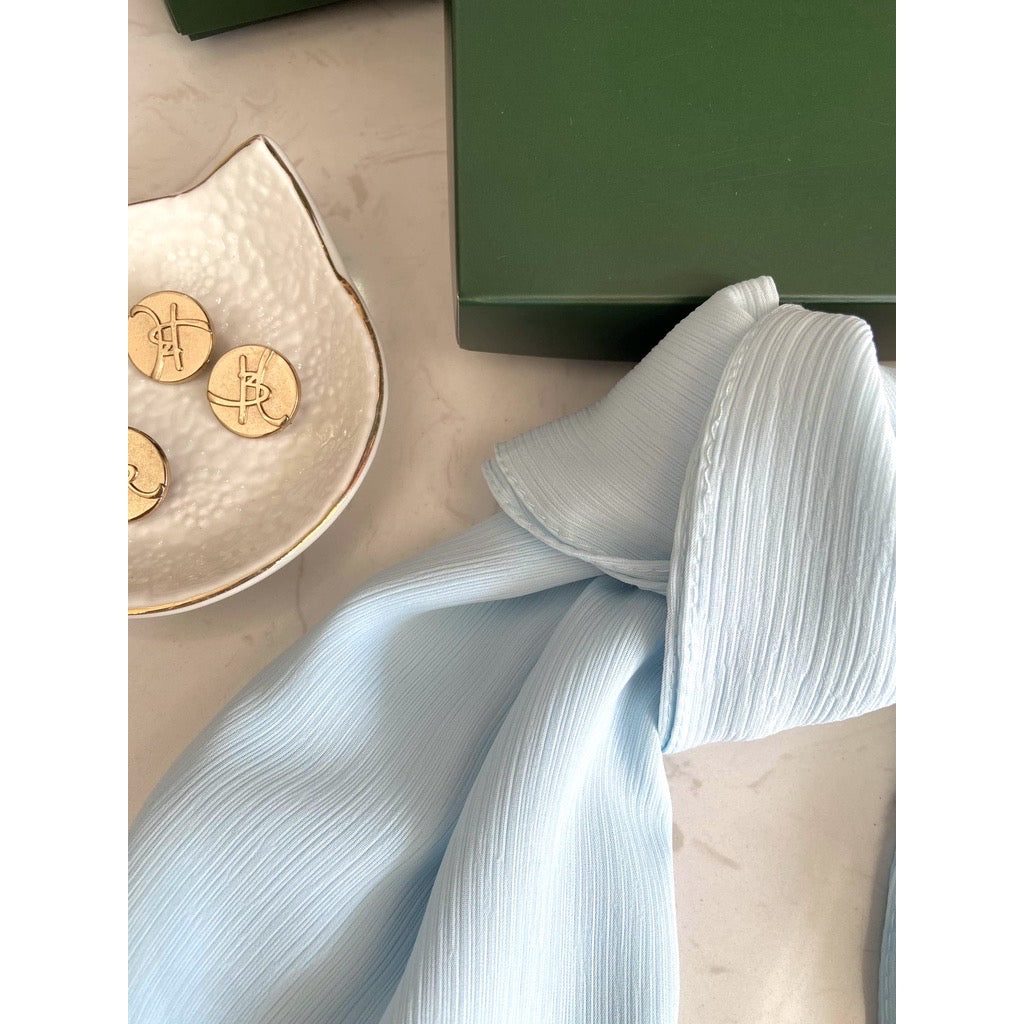 Kamelia Textured Shawl - 18 Pale Blue