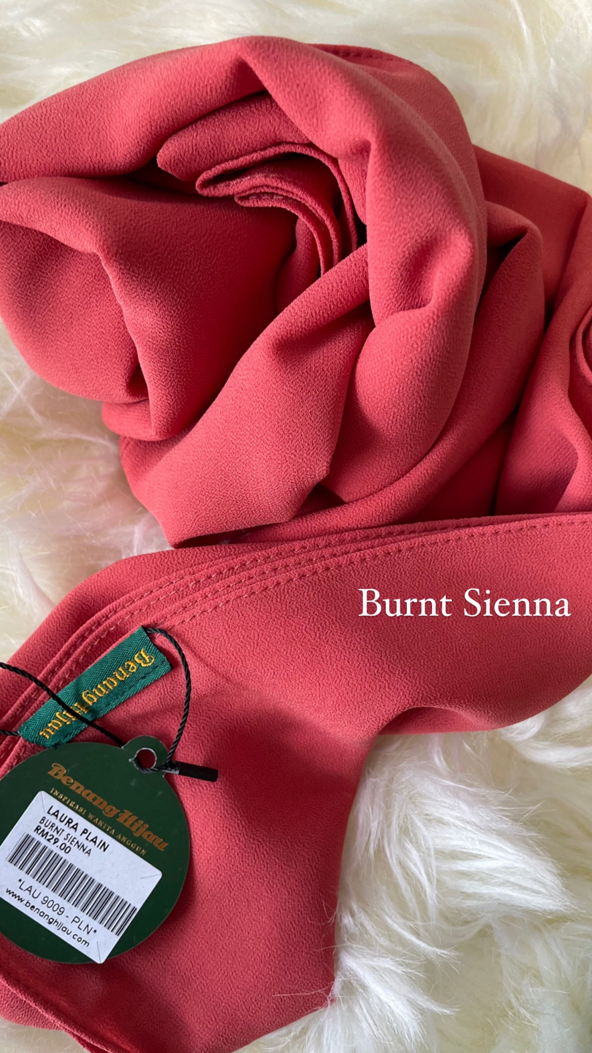 Laura Long Shawl - 20 Burnt Sienna