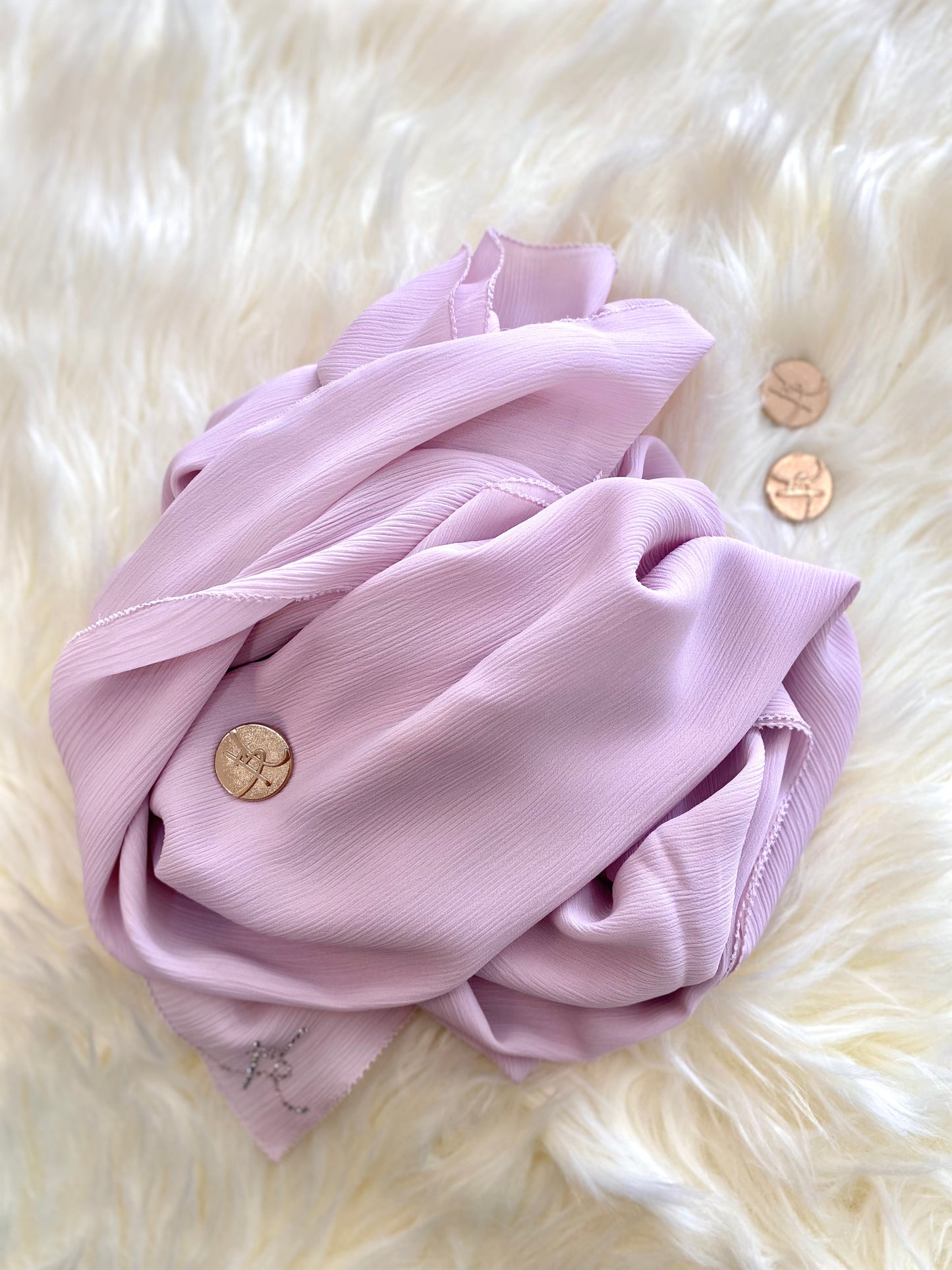Eyelash Shawl Nelia - 14 Rosewater