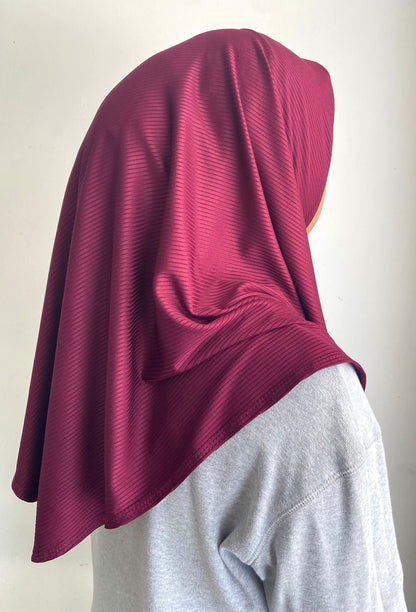Tudung Instant Nayla - 60 Deep Red