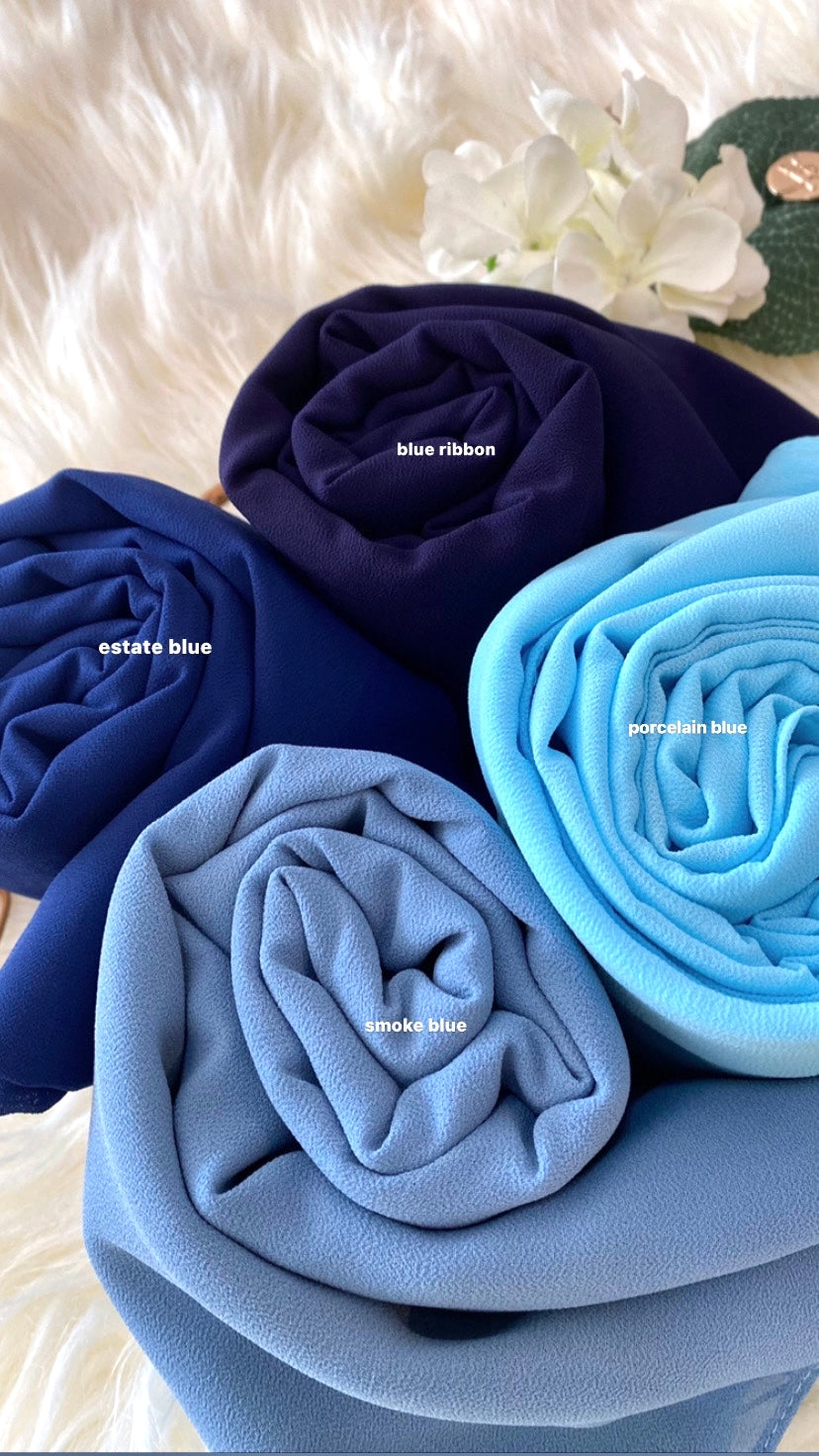Laura Long Shawl - 51 Porcelain Blue