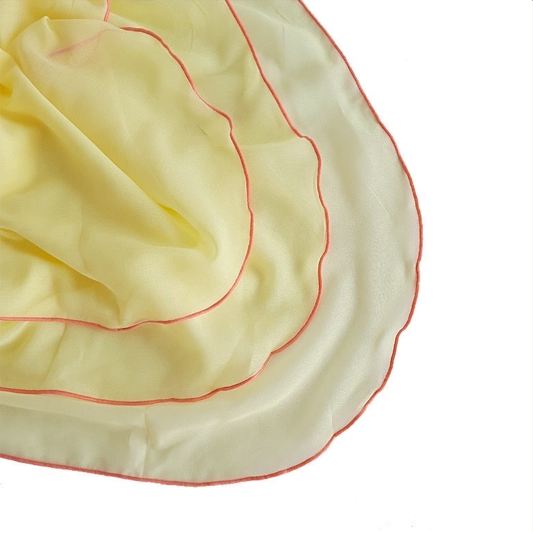 Tudung Bawal Maira Ruffle - Lemon Drop