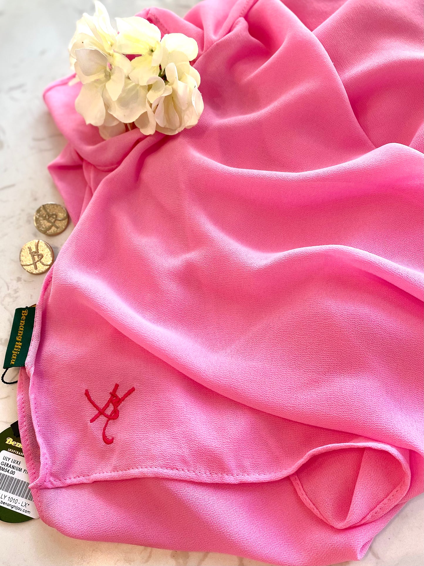 Instant Shawl Lily Luxe - 28 Geranium Pink