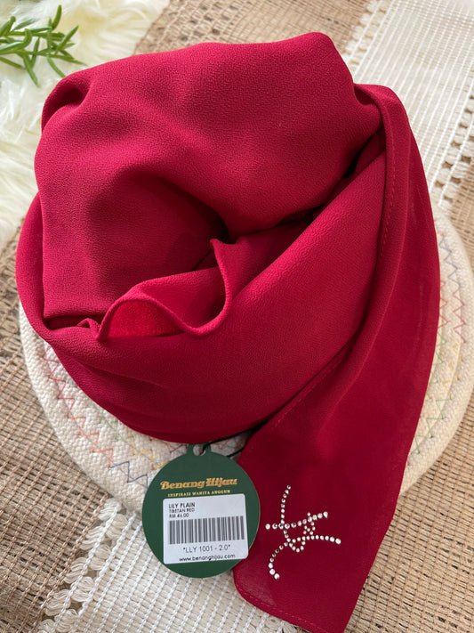 Instant Shawl Lily Luxe - 33 Tibetan Red