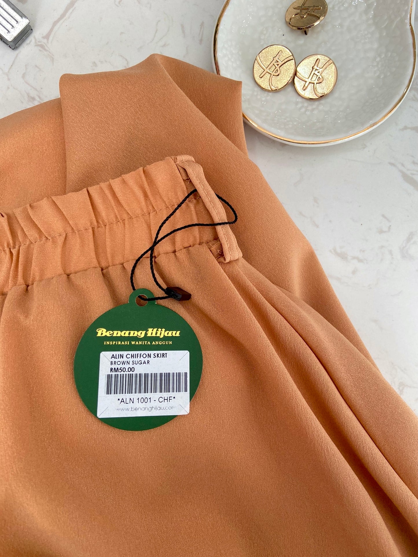 Alin Flowy Skirt - Brown Sugar