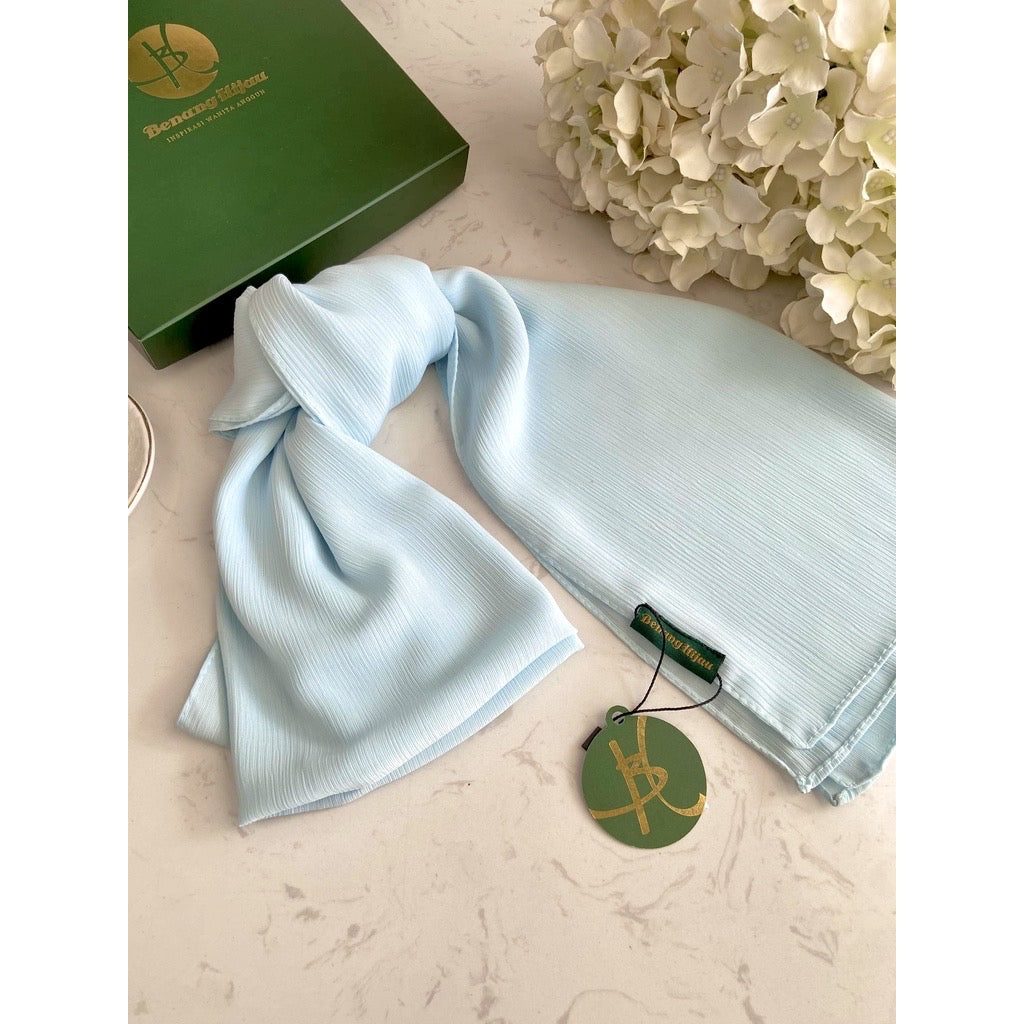 Kamelia Textured Shawl - 18 Pale Blue