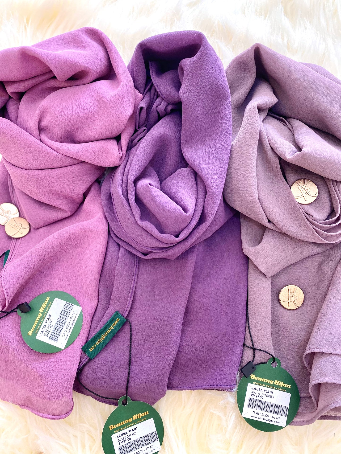 Laura Long Shawl - 41 Dusky Orchid