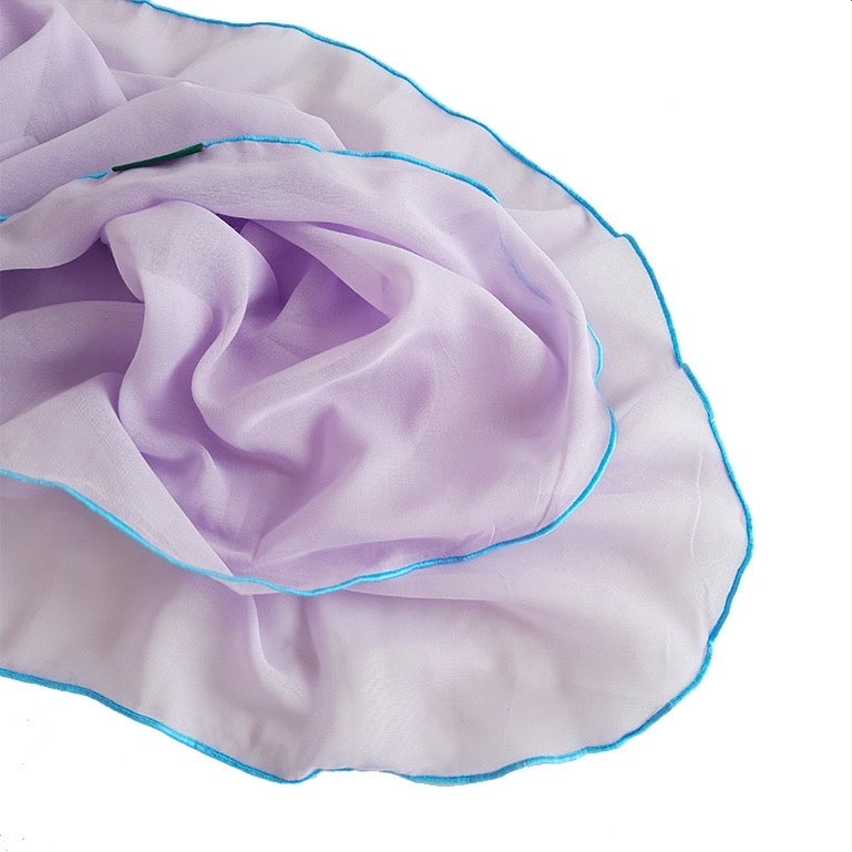Tudung Bawal Maira Ruffle - Lavender Violet