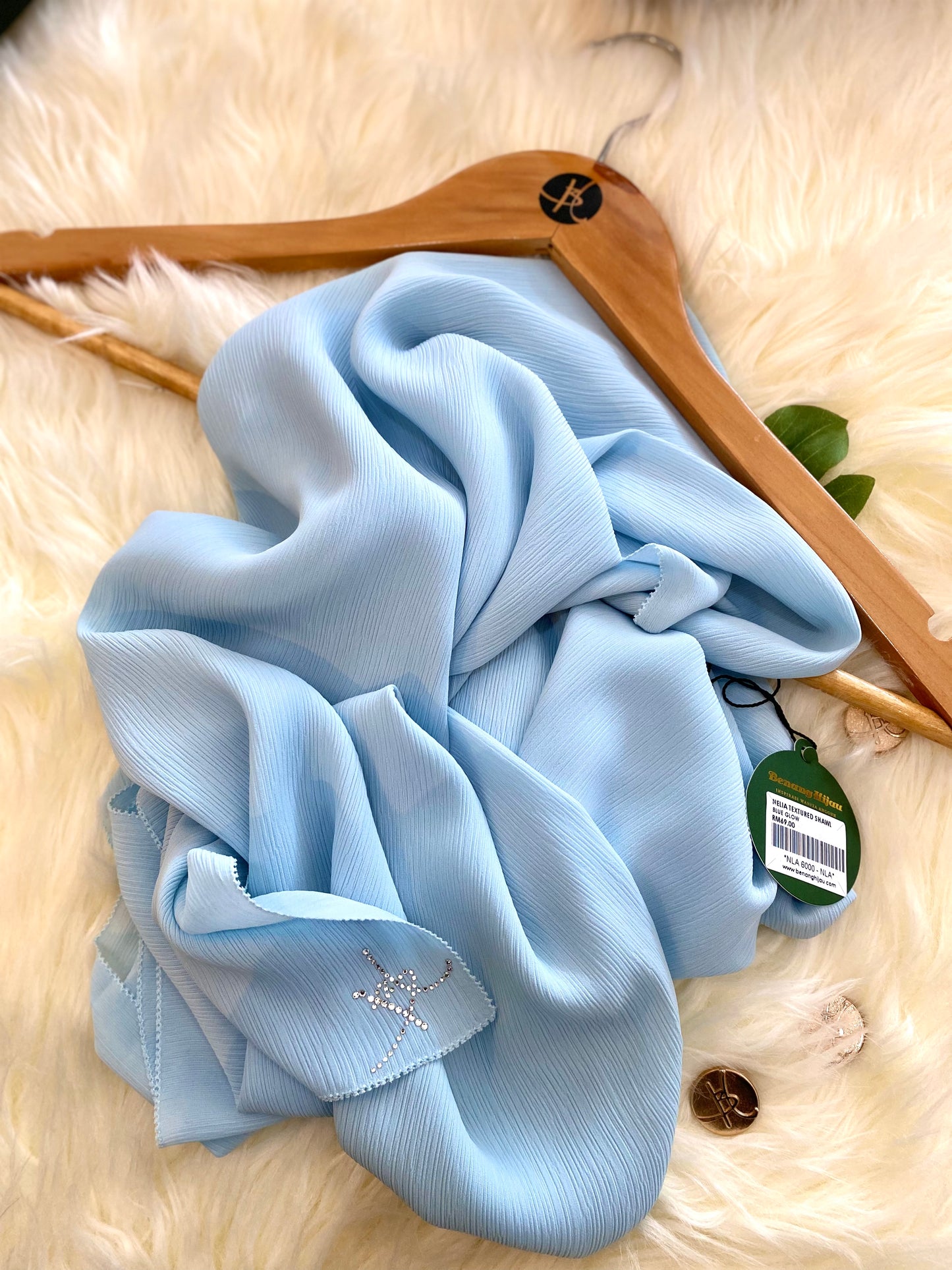 Eyelash Shawl Nelia - 31 Blue Glow