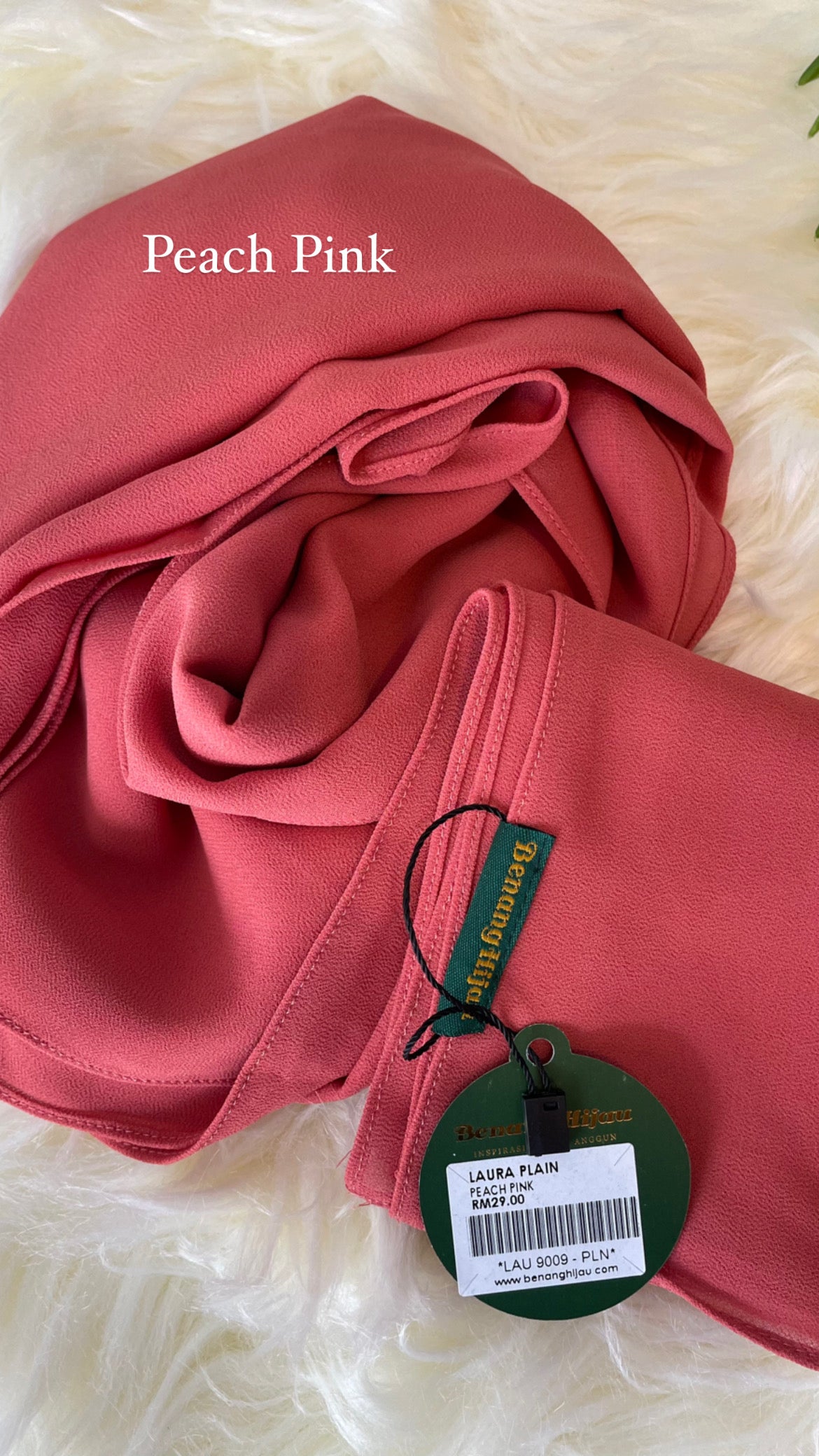Laura Long Shawl - 19 Peach Pink