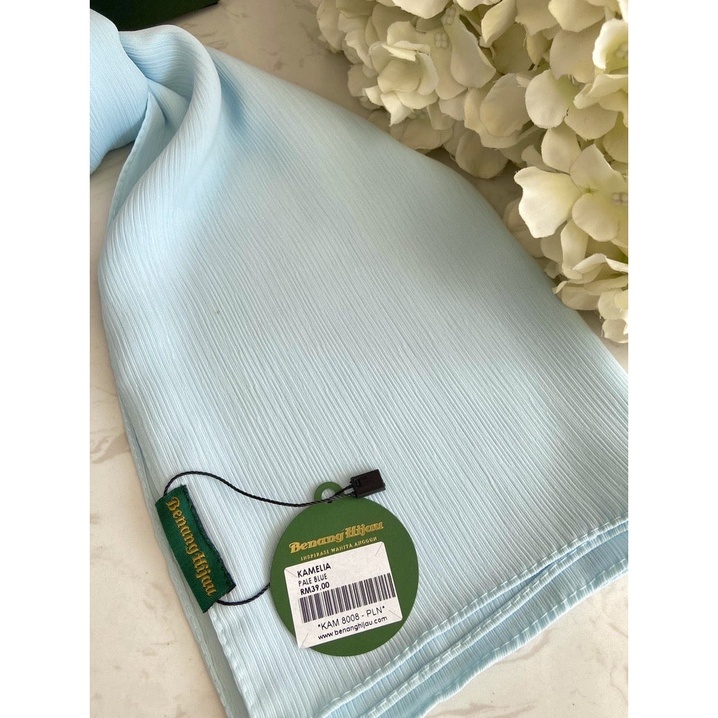 Kamelia Textured Shawl - 18 Pale Blue