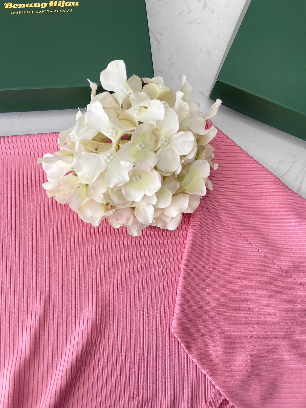 Tudung Instant Nayla - Salmon Rose