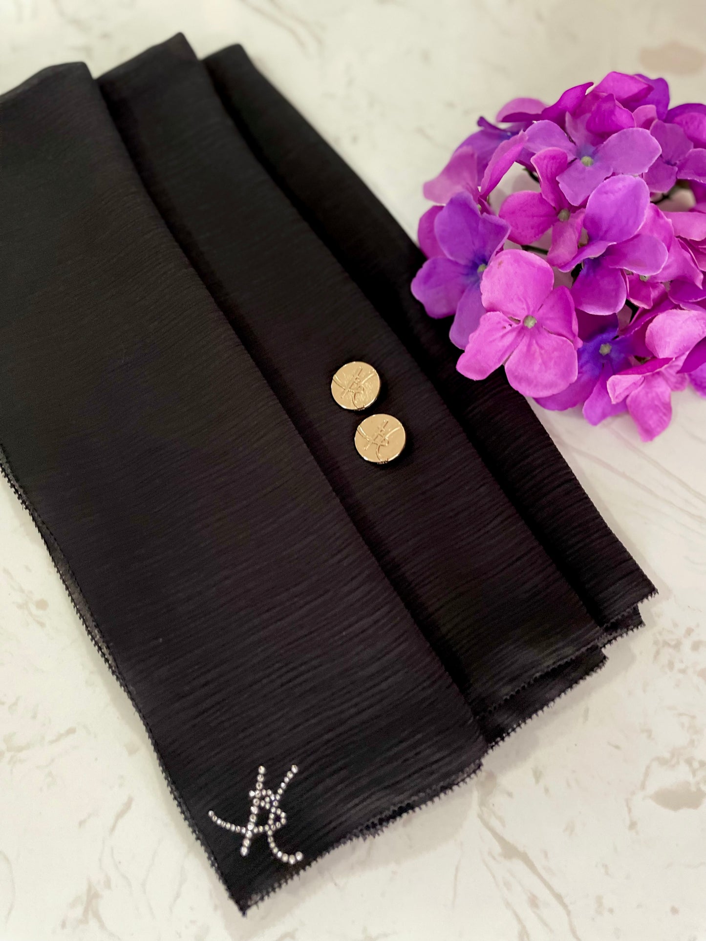 Eyelash Shawl Nelia - 25 Black
