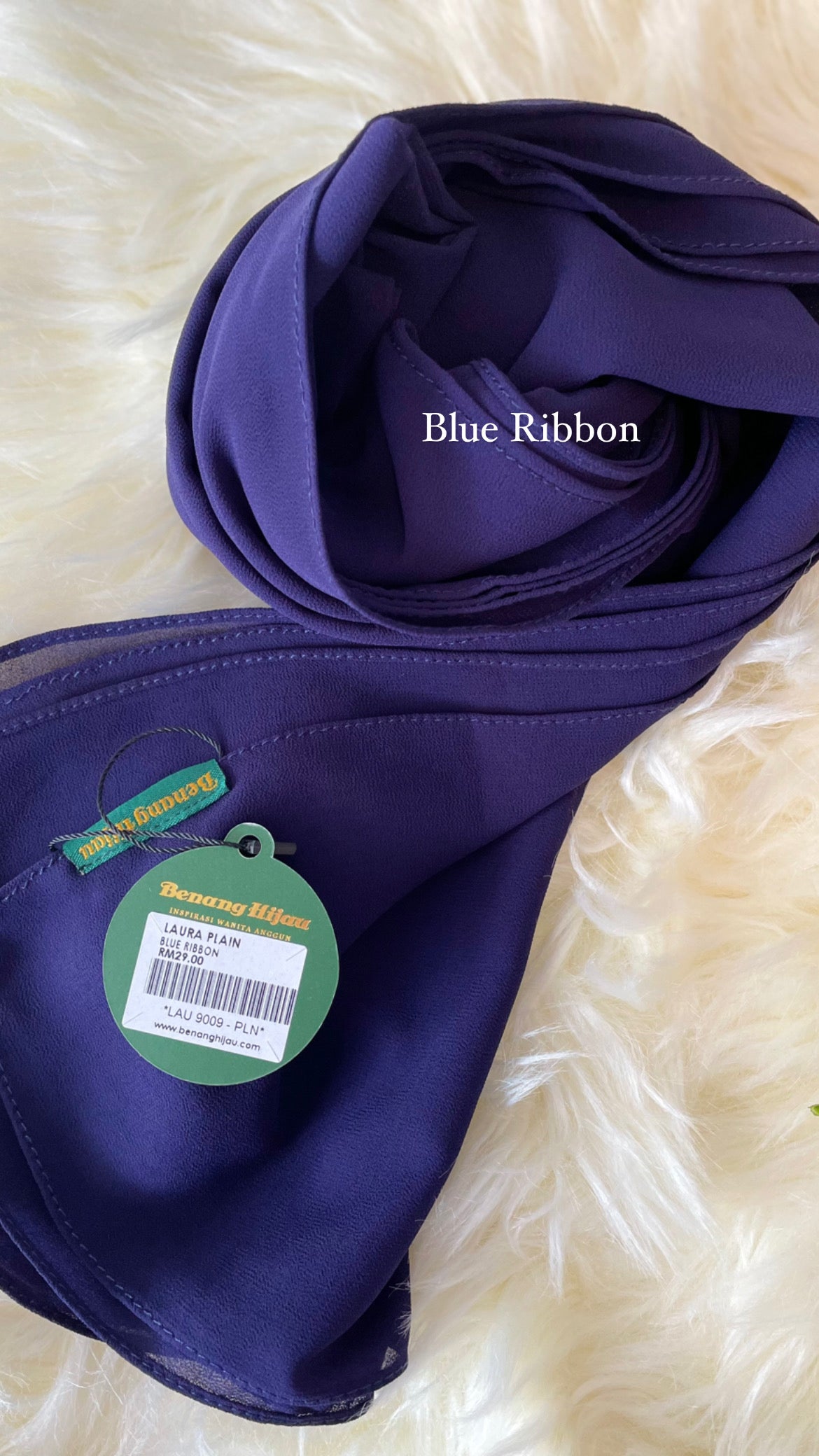 Laura Long Shawl - 56 Blue Ribbon