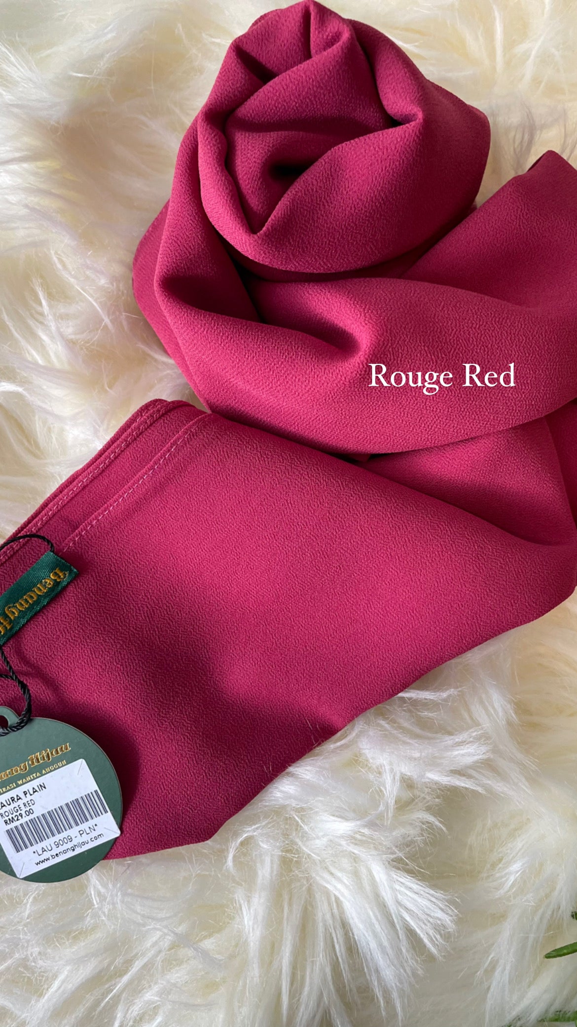 Laura Long Shawl - 35 Rouge Red