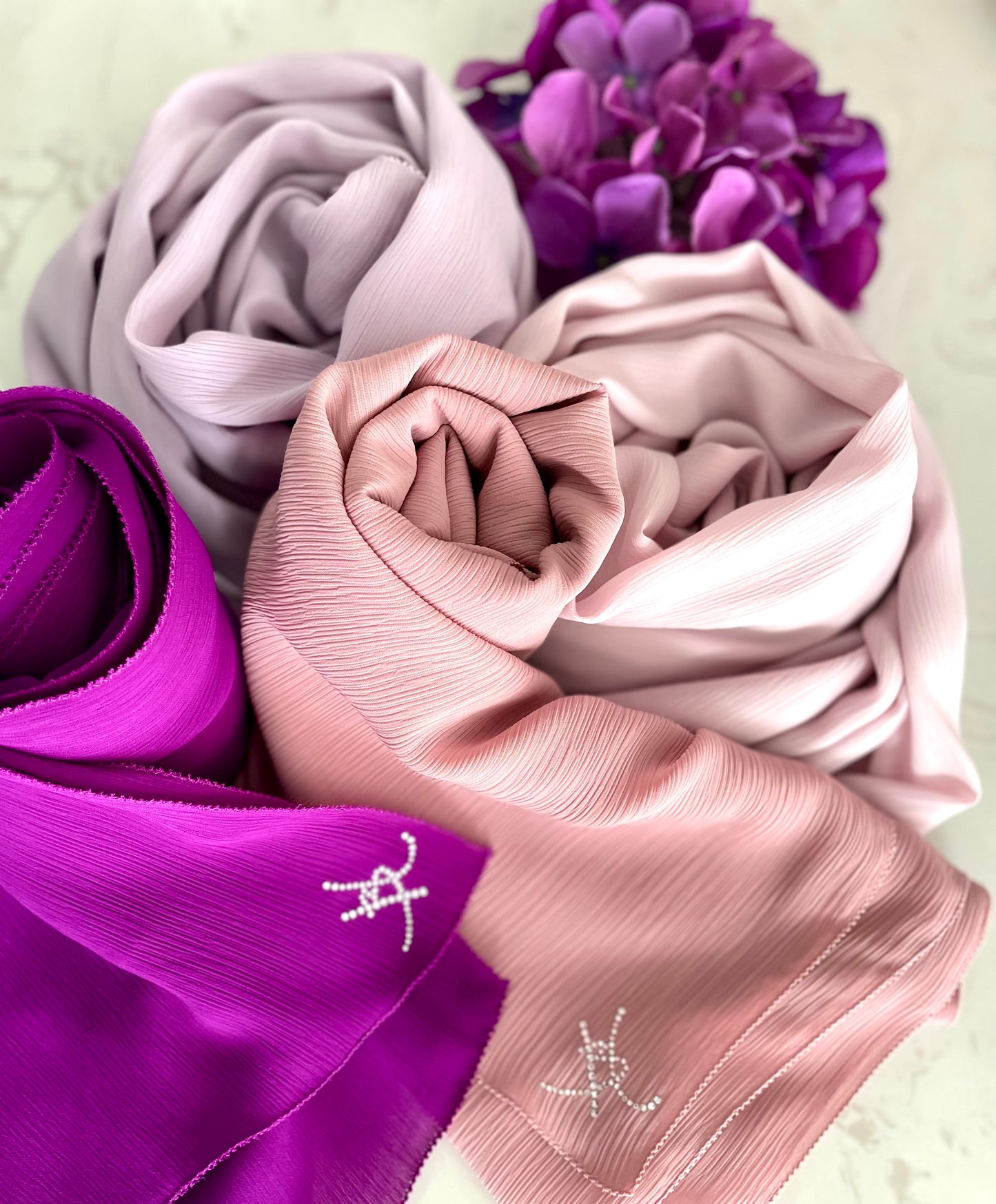 Eyelash Shawl Nelia - 17 Meadow Mauve