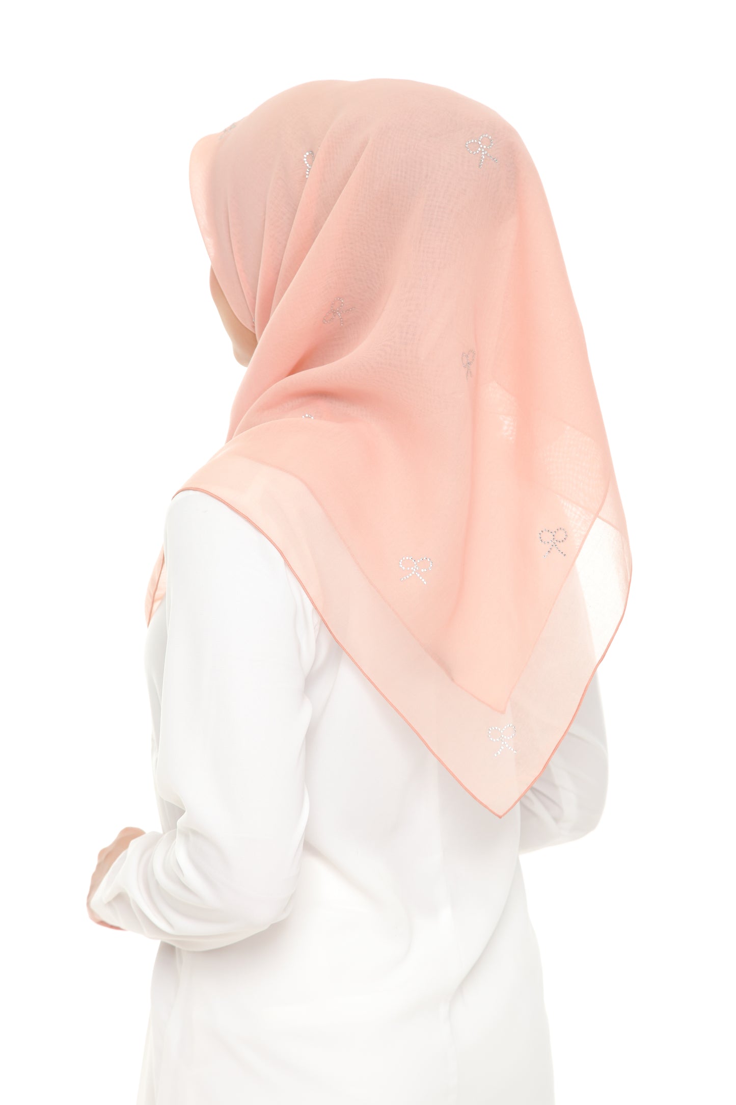 Tudung Bawal Maira Bling - 15 Peach Puree