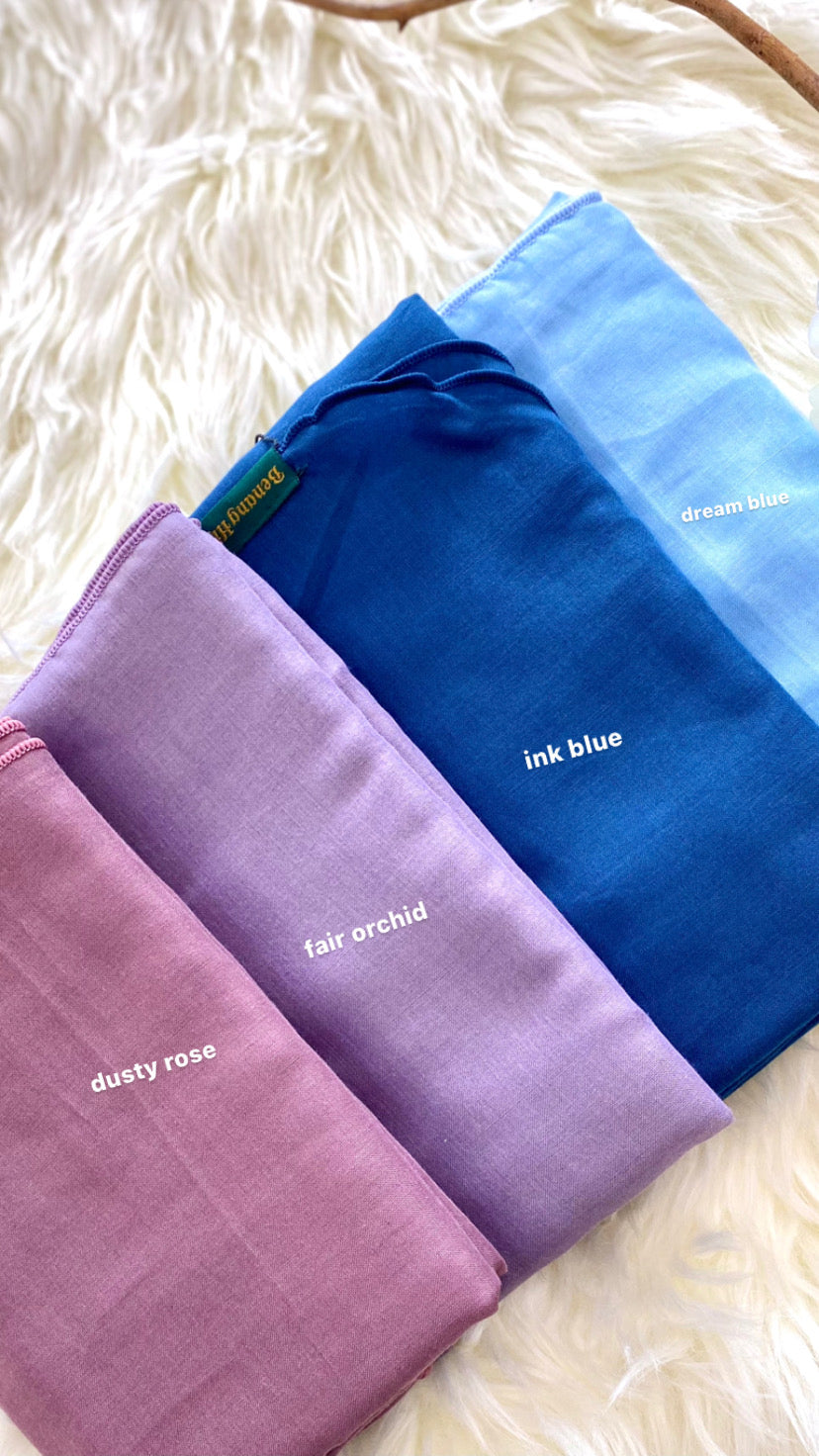 Tudung Bawal Nisa Ruffle - 48 Dusty Rose
