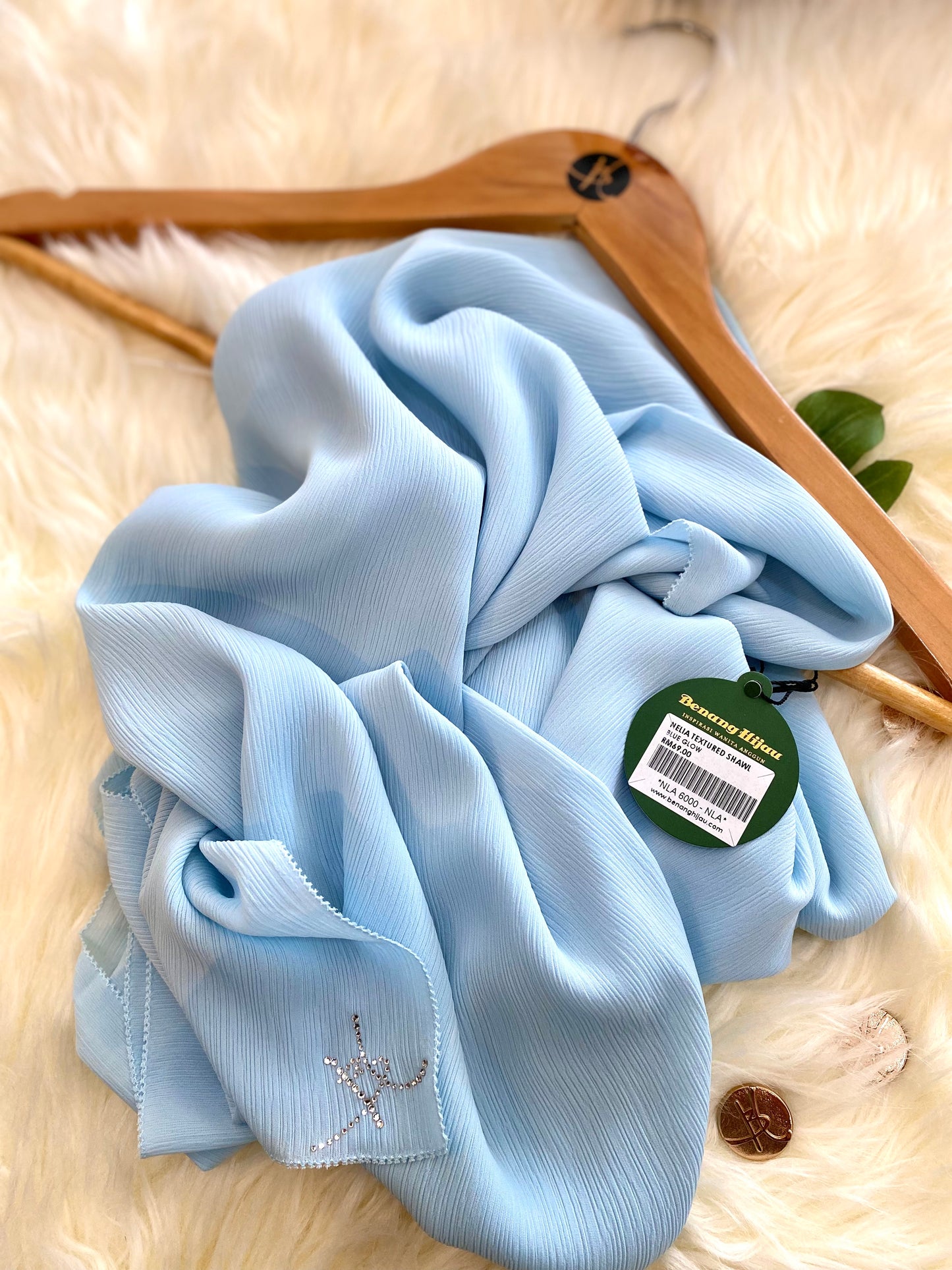 Eyelash Shawl Nelia - 31 Blue Glow