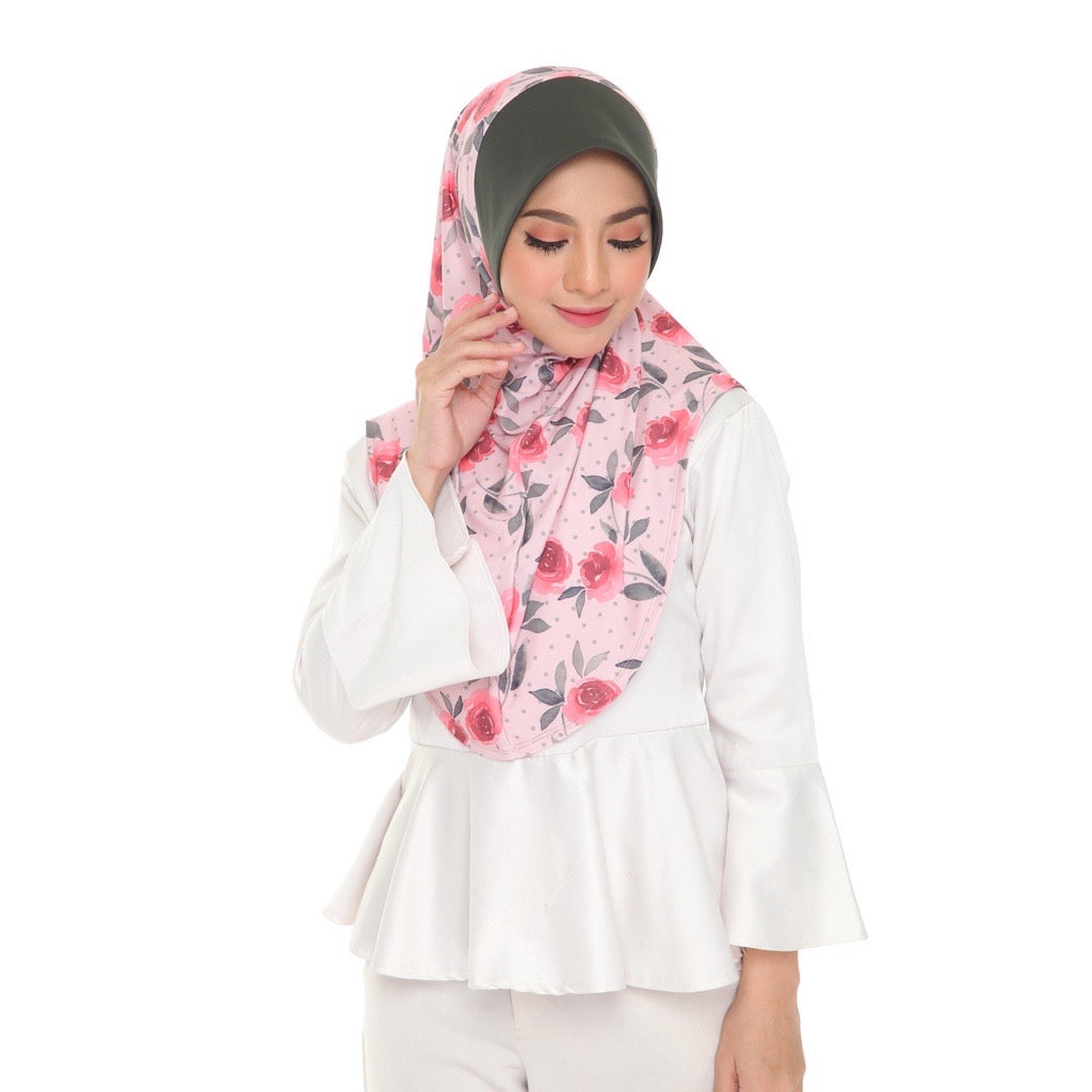 Tudung Sarung Aisya - 13 Misty Rose M