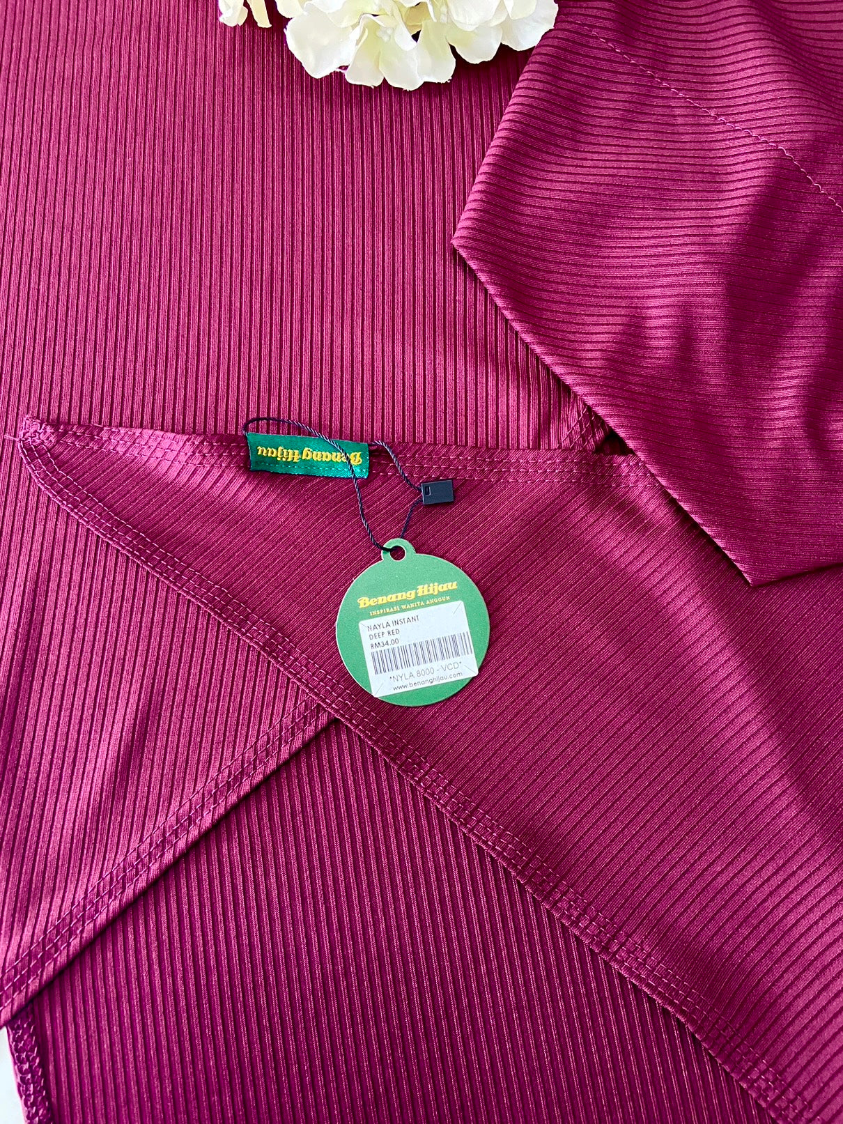 Tudung Instant Nayla - Deep Red