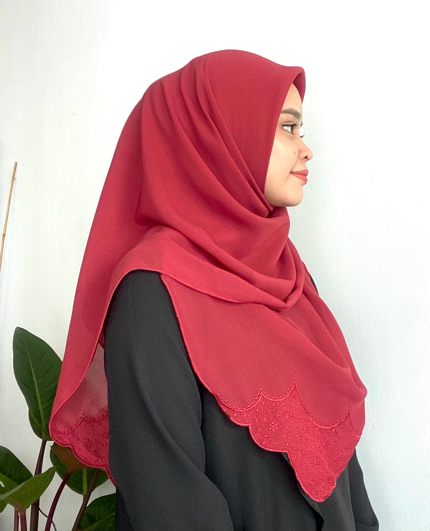 Bawal Sulam Kejora - 16 Brick Red