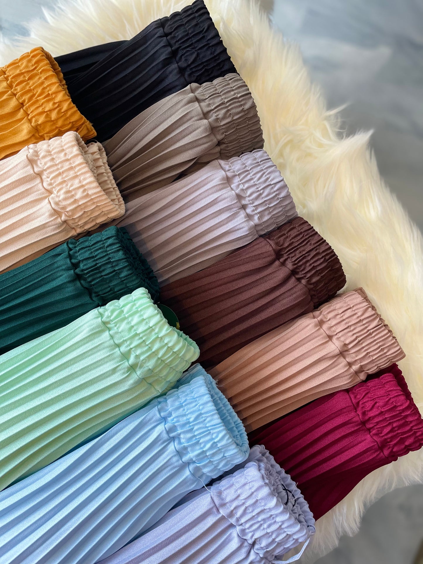 Aria Pleated Skirt - 10 Cream