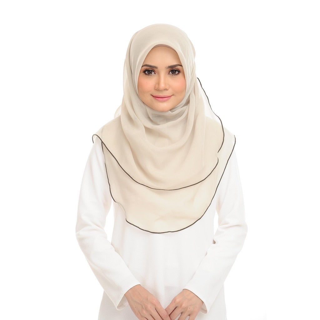 Tudung Bawal Maira Ruffle - Green Essence