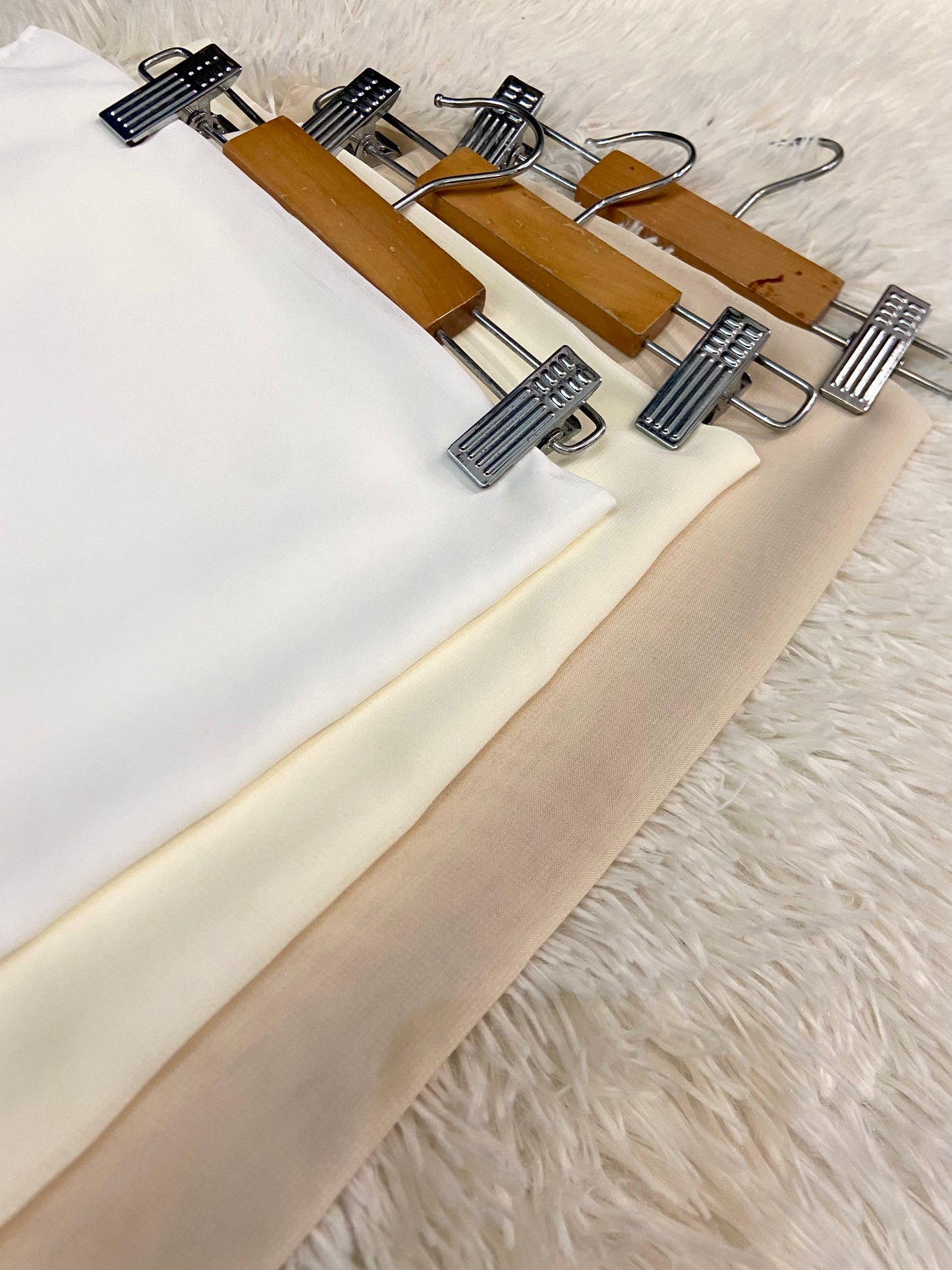 Tudung Bawal Zalea Square - 10 Off White