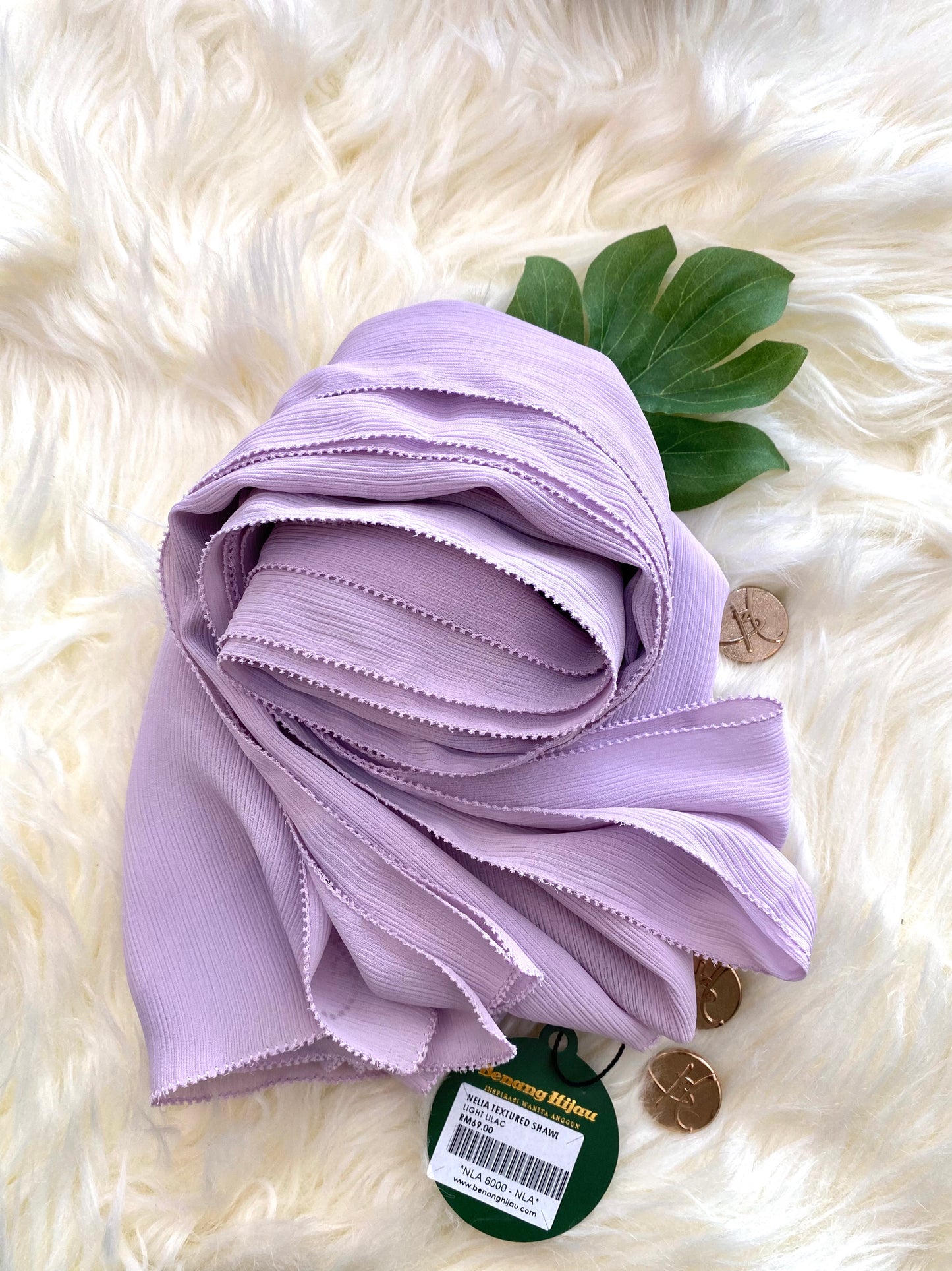 Eyelash Shawl Nelia - 15 Light Lilac