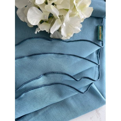 Tudung Bawal Maira Ruffle - Bluish Shades