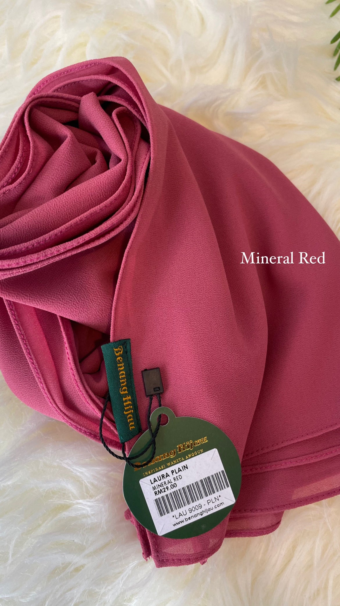 Laura Long Shawl - 32 Mineral Red