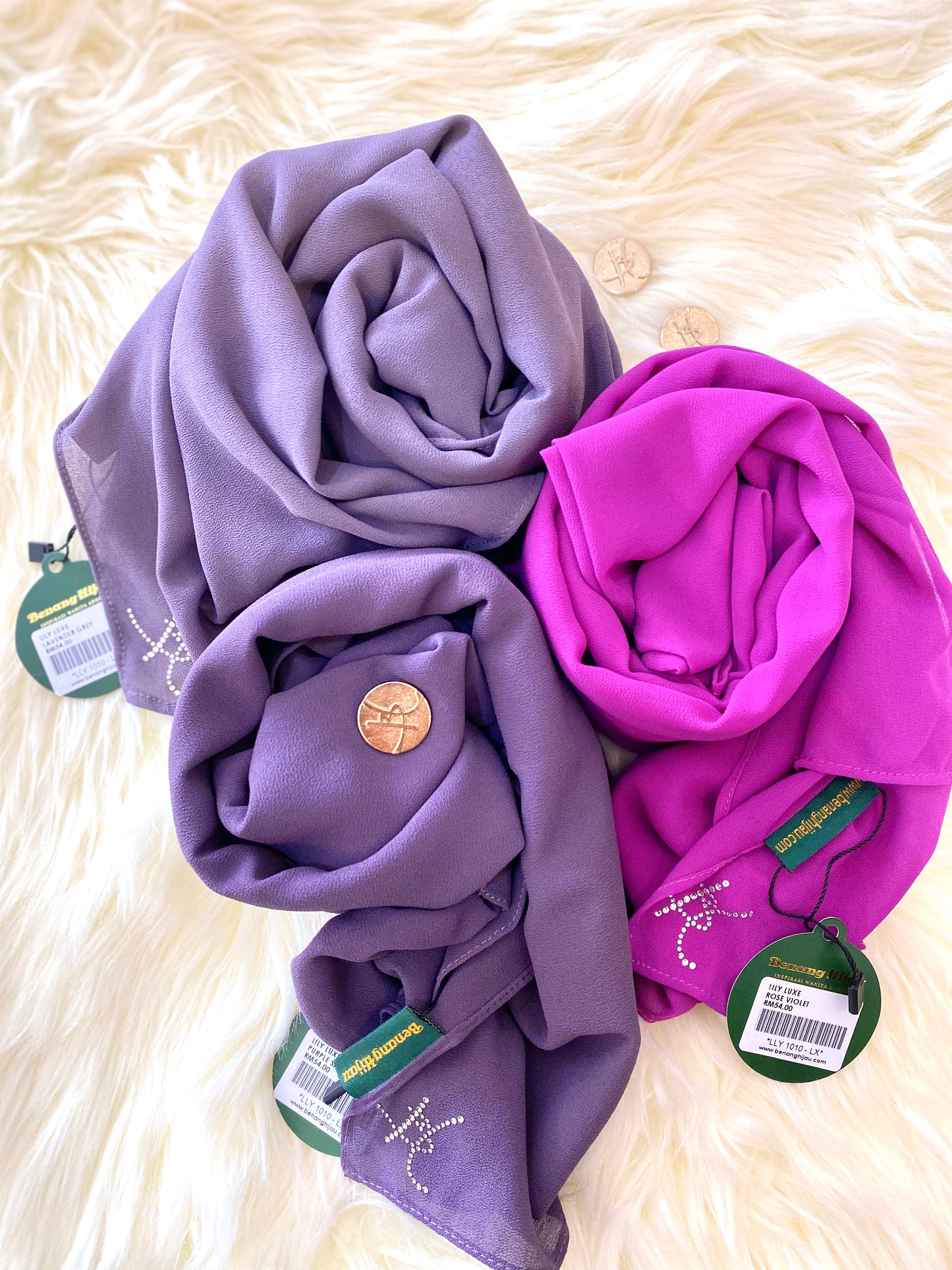 Instant Shawl Lily Luxe - 37 Rose Violet